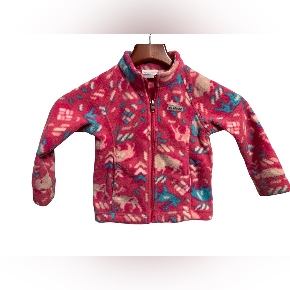 Columbia Benton Springs II Printed Fleece Jacket Girls Size 3T